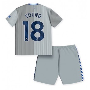Everton Ashley Young #18 Rezervni Dres za Dječji 2023-24 Kratak Rukavima (+ kratke hlače)